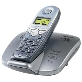 Siemens 4215 Gigaset 2.4 GHz DSS Expandable Cordless Phone (Silver and Black) by 