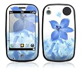 Blue Neon Flower Design Decal Skin Sticker for Palm Pre (Sprint) Cell Phone