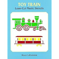 Toy Train Laser-Cut Plastic Stencils (Laser-Cut Stencils)