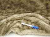 Fabric Faux Fur Light Brown Mottled Mink V103