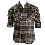 Soul Cal Flannel Check Shirt - Grey - Mens