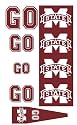 Mississippi State Bulldogs Animated 3-D Auto Spin-Flags