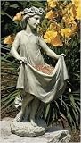 Joseph's Studio Young Girl Holding Skirt Bird Feeder/Bath Garden Statue 20