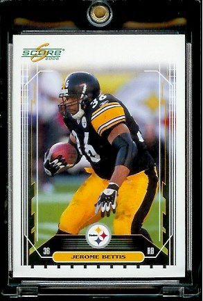 2006 Score Factory Set Single Card # 216 Jerome Bettis - Pittsburgh Steelers - NFL Football Cards