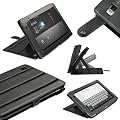 igadgitz NOIR 'Guardian' Cuir v�ritable Etui Housse pour Acer Iconia Tab A500 A501 10.1 Android Tablet