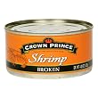 Crown Prince Broken Shrimp, 4.25-Ounce Cans (Pack of 12)