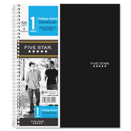 Mead Five Star Wirebound Notebook, College Rule, Letter Size, White, 100 Sheets per Pad (06206) - Colors may vary Mead Five Star Wirebound Notebook, College Rule, Letter Size, White, 100 Sheets per Pad (06206) - Colors may vary