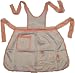 Blossom Embroidered Apron , Red