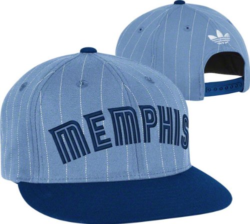 Memphis Grizzlies adidas Originals Light Blue Buzzer-Beater Flat Brim Snapback Adjustable Hat