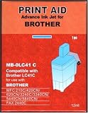 set of two compatible brother lc41 cyan inkjets for lc41c/lc47..