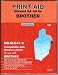 set of two compatible brother lc41 cyan inkjets for lc41c/lc47..