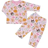 アンパンマン フリース 総柄プリント 長袖パジャマ Anpanman j-fa2849ピンク100cm
