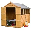 8ft x 6ft Super Overlap Apex Shed with Double Doors
