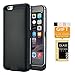 iPhone 6 6s Battery Case LINKPAL 5800mAh Polymer Battery 2.5hrs Fast Recharge Rate battery Charger Charging Case Battery Pack Charger Case , 200% Extra Battery (5800mAh-Black)