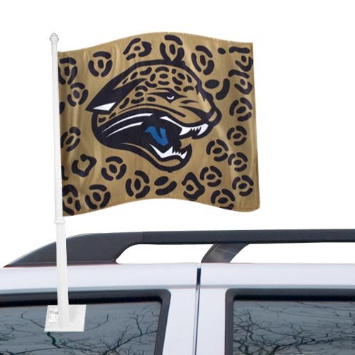 Jacksonville Jaguars Gold Car Flag