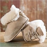 Children's Baby Boo UGG Slippers, SAND, Size LARGE 17-24 MONTHS