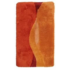 Liedeco Badezimmer-Garnitur 'Manuela' | Badematte terracotta 060 cm x 100 cm