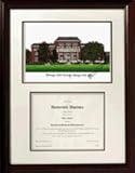 Scholar Mississippi State Bulldogs NCAA 18 x 24 Framed Limited Edition Lithograph with Diploma Op