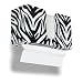 TrippNT 51908 Zebra Plastic Dual-Dispensing Paper Towel Holder, 11" Width x 6" Height x 4" Depth