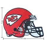 Kansas City Chiefs Helmet Logo Embroidered Sew Iron on Patches Great Gift for Dad Mom Man Woman at Amazon.com