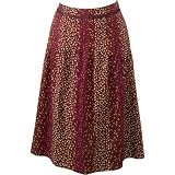 Dot/Stripe Pintuck Skirt