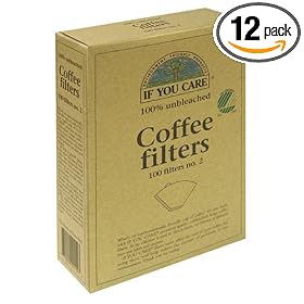 Click here to buy If You Care No. 2 Coffee Filters, 100-Count Units (Pack of 12) by If You Care.