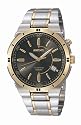 Seiko Gents Black Dial Two Tone Bracelet Watch - SEKSKA348P9