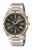 Seiko Gents Black Dial Two Tone Bracelet Watch - SEKSKA348P9