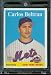 2007 Topps Heritage Baseball Card # 336 Carlos Beltran New York Mets - Mint Condition - In Protective Display Case