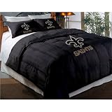 BSS - New Orleans Saints NFL Embroidered Comforter Twin/Full (64in x 86in)