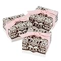 Set of 25 Dynamic Design Favor Boxes with Ribbon - Brown