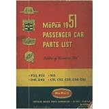 1951 MOPAR CHRYSLER DODGE PLYMOUTH Parts Book by Mopar