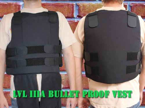 Bulletproof Vest , civilian Body Armor Vest Level IIIa (Size Large)