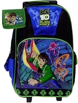 New Ben 10 Rolling Backpack Bonus Wallet