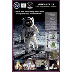 1art1 48013 Astronauten - Apollo 11, Erster Mensch Auf Dem Mond Poster (91 x 61 cm)
