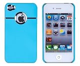 Sky Blue Chrome Case for Apple iPhone 4, 4S (AT&T, Verizon, Sprint)