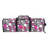 Dickies 12 Pocket Deluxe Knife Bag, Mega Magenta Mod Dot