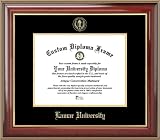 Lamar University Cardinals - Embossed Seal - Mahogany Gold Trim - Diploma Frame