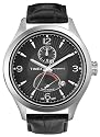 Timex - T2M980PF - Montre homme - T Séries Automatique - Analogique - Cadran Rond en Acier inoxydable - Fond Noir - Bracelet en cuir noir