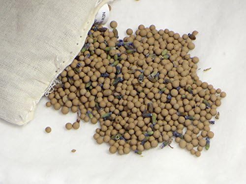 Organic Cotton Lavender Scented Headache Relief Pillow with Clay Nature Beads Hot and Cold Therapy