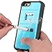 Newly ZVE Multifunctional Cigarette Lighter Cover for iPhone 6 Plus 5.5 Built-in Cigarette Lighter/Bottle Opener/Camera Stable Tripod/Shockproof Case (Blue-iPhone 6 Plus 5.5)