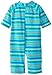 i play. by green sprouts baby girls infant and toddler swimwear sunsuits, Aqua Multi Stripe, 6 Months US