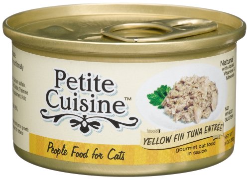 Petite Cuisine Yellow Fin Tuna Entree for Cats, 3-Ounce Cans (Pack of 24)