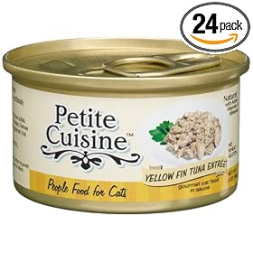 Petite Cuisine Yellow Fin Tuna Entrée for Cats, 3-Ounce Cans (Pack of 24) by Petite Cuisine