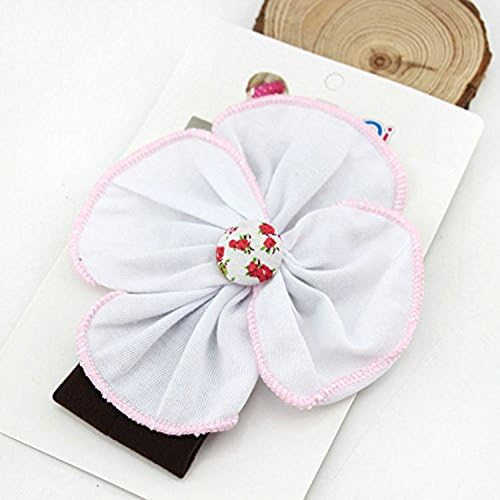 Mookira® Baby Cotton Stretch Pretty Rose Tulip Flower Headbands(6 Pack)