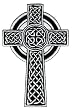 Celtic Cross Iron-On Patch Embroidered Relgious Applique Gaelic Irish Crucifix Goth Emblem