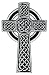 Celtic Cross Iron-On Patch Embroidered Relgious Applique Gaelic Irish Crucifix Goth Emblem