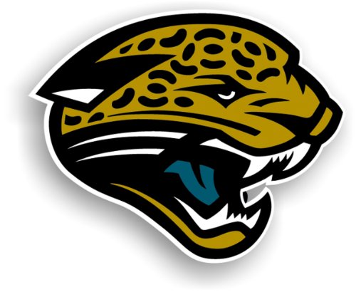 NFL Jacksonville Jaguars 12-Inch Vinyl Logo Magnet