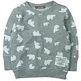 《H28年秋冬物》 nico hrat(ニコフラート) 製品洗い加工済み 30/10綿裏毛しろくま柄トレーナー 90cm/MG NO.B-260361