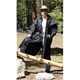 Australian XXL Black Oilskin Duster - Riding Coat